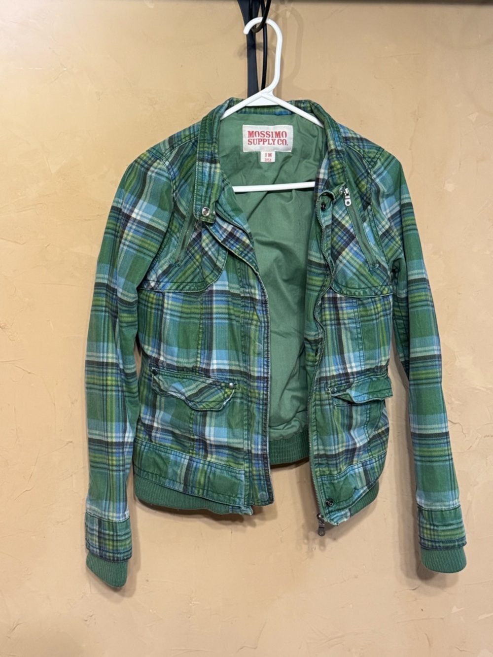 Mossimo Supply Co. Women's Green Plaid Jacket